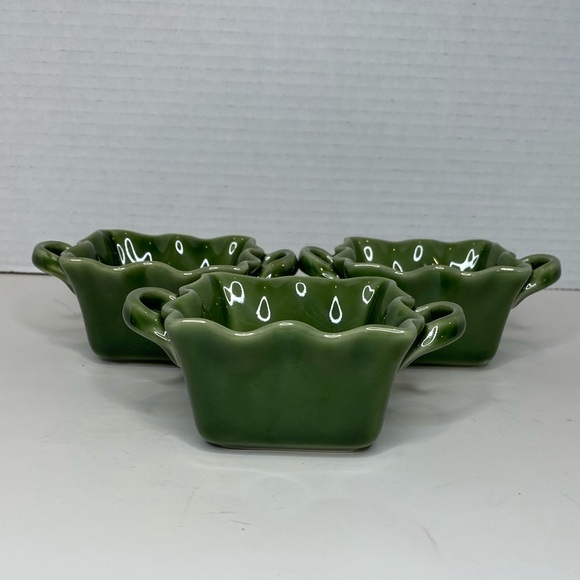 Three Bia China Cordon Bleu Wavy  Small Serving/Cookware Dishes with Handles - Picture 6 of 8